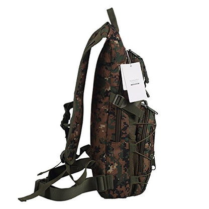 Hydration Backpack with 3L Water Bladder for Hiking and Climbing - color: Digital Camo