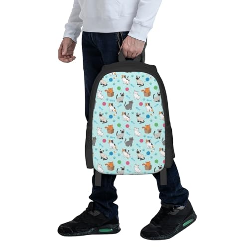 Lightweight Polyester Daypack Cut Cats, Anti Theft Large Capacity Travel Hiking Backpack Unisex Carry On Bag for Outdoor Commute Business Use - color: Design (1021)