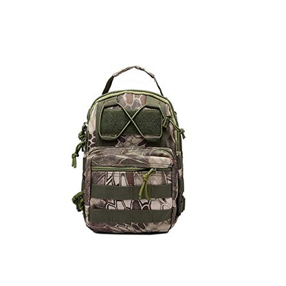 Outdoor Sports Hiking Sling Bag Shoulder Pack Camouflage Tactical Molle Combat Chest Bag - color: Mandrake