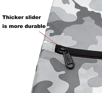 HOLYLUCK Drawstring Backpack Bag Sport Gym Sackpack - color: Grey Camo