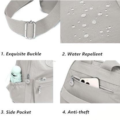 Mini Backpack Purse for Women, Stylish Daypack Shoulder Bag, Small Lightweight Daypack for Work Travle College (A- Cream White) - color: A- Cream White
