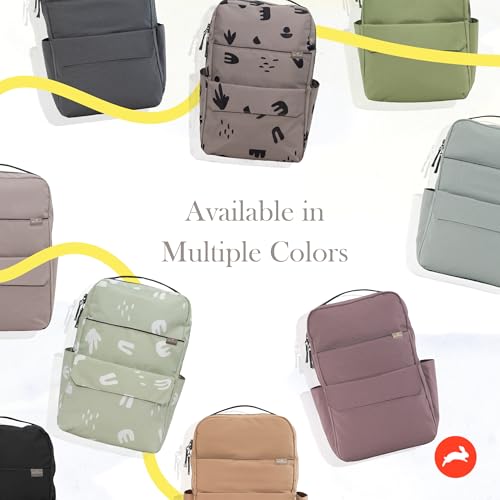 RED ROVR Roo Lightweight 1 LB Diaper Bag Backpack | 11 organizational pockets| Durable & Water-Resistant (Black) - color: Black