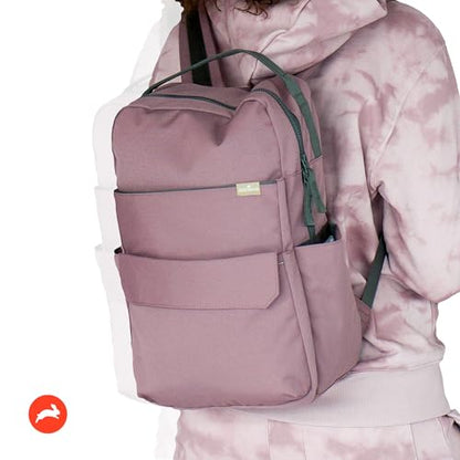 RED ROVR Roo Lightweight 1 LB Diaper Bag Backpack | 11 organizational pockets| Durable & Water-Resistant (Mauve) - color: Mauve
