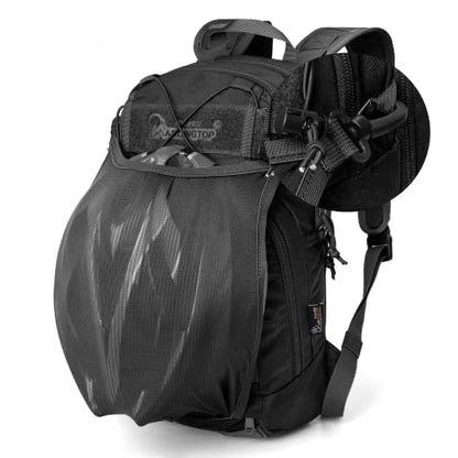 Mardingtop 15L Tactical MOLLE Hydration Backpack – Small Military Bag for Motorcycle, Hiking, Riding, Biking & EDC Daypack - color: Black