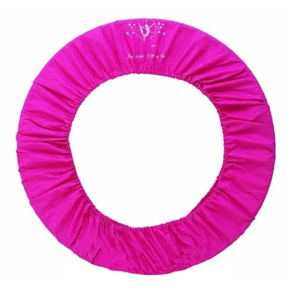 Artistic Gymnastic Protective Cover,Rhythmic Gymnastics Ring Calisthenics Equipment Appratus Accessory Case Cover Fits Up to 5 Rings of 70~90cm - color: Rose Red