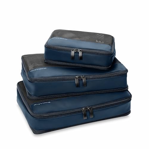 Briggs & Riley Travel Essentials Carry-On Compression Packing Cube Set - color: Navy, size: Carry-On