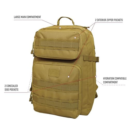 Rothco 22971: Midnight Camo Fast Mover Tactical Backpack - color: Midnight Woodland Camo