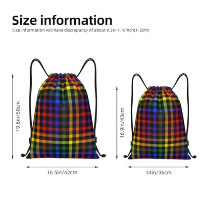 Rainbow Pride LGBT Drawstring Backpack Bag Sport Gym Dance Beach Travel Sackpack for Women Men - color: Lgbt_ddd00648
