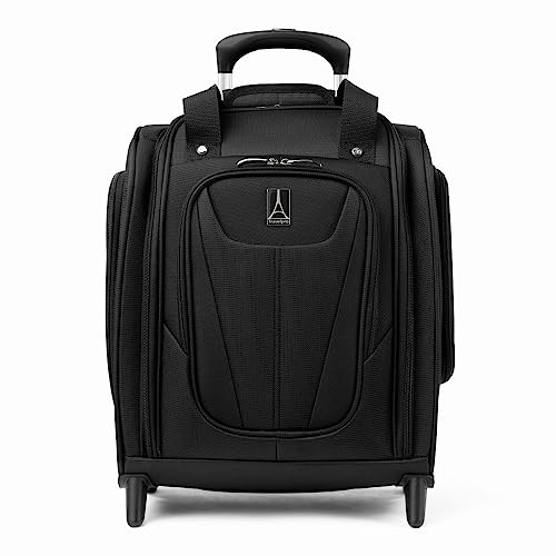 Travelpro Luggage Maxlite 5 Softside Lightweight Rolling Underseat Compact Carry on Upright 2 Wheel Bag, 15-Inch — Black - color: Black