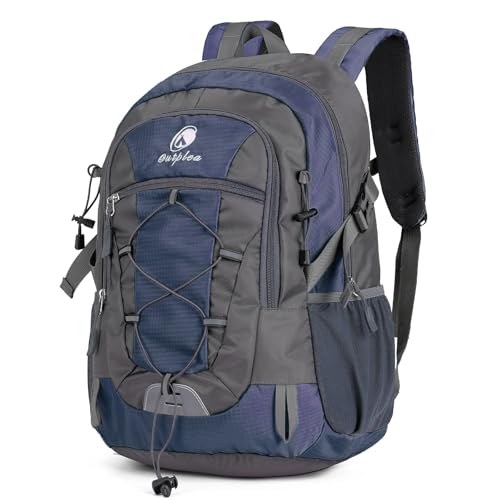 25L Small Hiking Backpack with Chest Strap for Men Women, Waterproof Travel Backpack Day Pack, Lightweight Padded Hiking Daypacks for Camping Traveling Outdoor Sports, Blue - color: Navy Blue