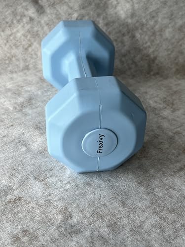 Frsxivy Dumbbells with Neoprene Coating, Hexagonal Home Fitness Equipment, 3LB Anti-Roll, Anti-Slip