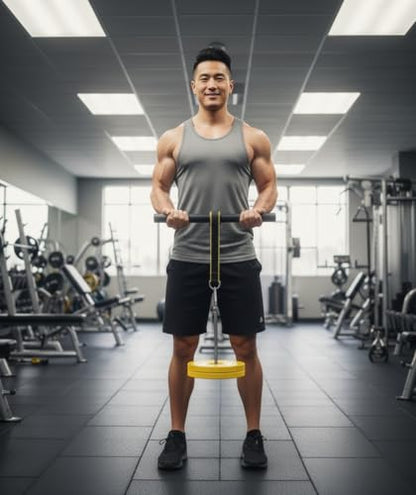 Heavy Duty Forearm Blaster & Wrist Roller - 15" Wide Handle Grip Strength Trainer with 3"x8" Weight Holder - Build Muscle, Enhance Grip & Arm Endurance for Home Gym Workouts