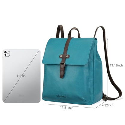 Montana West Backpack Purse for Women Casual Daypack Convertible Crossbody Backpack for Travel Work - color: Turquoise