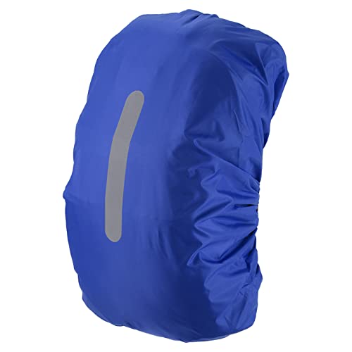 PATIKIL Waterproof Backpack Rain Cover, Non-Slip Backpack Cover with Vertical Reflective Strap Stay Dry for Hiking, Camping, Hunting - color: Navy Blue, size: X-Large