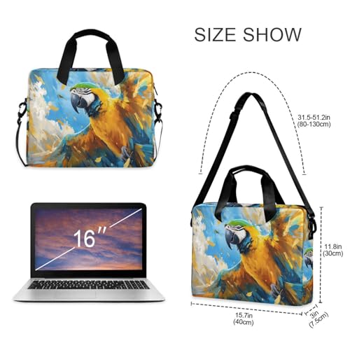 JIPONI Laptop Bag For Women Men, 15.6 16 IN Tote Work bags, Briefcase Messenger Computer Case 01 - color: Multi 8