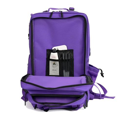 Military Tactical Backpack 55L for Men & Women Bug Out Bag Assault pack Molle Daypack Hiking Trekking Rucksack (Purple) - color: Purple