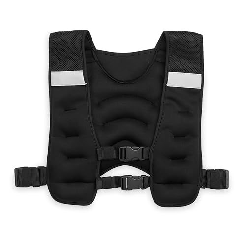 Gaiam Weighted Vest for Women and Men, Adjustable Weighted Workout Vest for Walking, Running, Strength Training - size: Basic