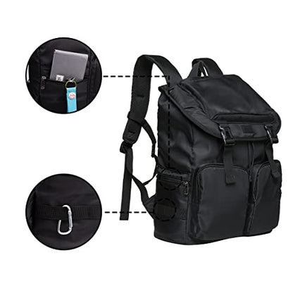 KAUKKO Travel Laptop Backpack, Outdoor Rucksack, Causal backpack Fits 15.6" (24-BLACK) - color: 24-black, size: Large