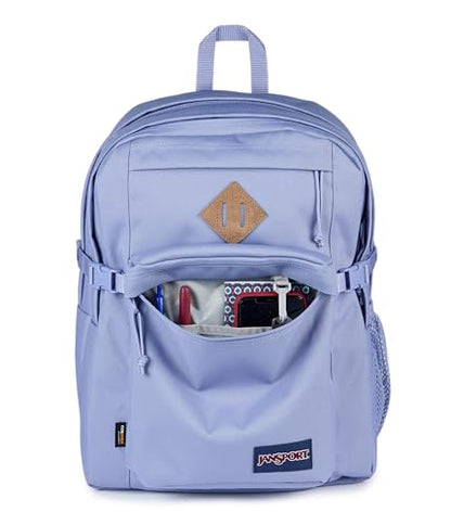 JanSport Main Campus Backpack - Travel or Work Backpack with 15-Inch Laptop Sleeve and Dual Water Bottle Pockets, Lavender Ash - color: Lavender Ash