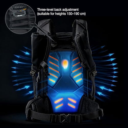 LEOFOTO 35L Camera Backpack for Photographer, Lightweight Waterproof Travel Camera Bag for Camera/Drone/15.6" Laptop, Photopraphy Bag with Side Access & Rain Cover, Tripod Compatible, 2.95KG (BLACK) - color: 35l-bag+large Insert-black