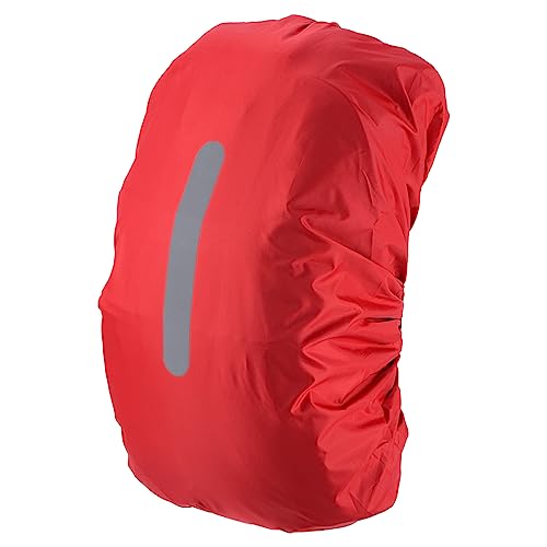 PATIKIL Waterproof Backpack Rain Cover, Non-Slip Backpack Cover with Vertical Reflective Strap Stay Dry for Hiking, Camping, Hunting - color: Red, size: X-Large
