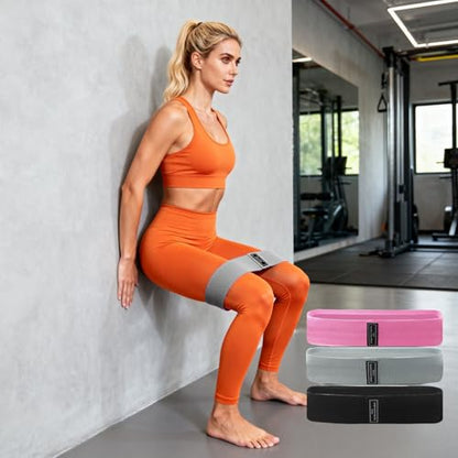 3 PCS Resistances Bands, Yoga Fitness Elastic Resistances Bands Set, Workout for Booty Legs, Elastic Pilates Flexbands - color: 3-pack (1 rose red + 1 gray + 1 black)