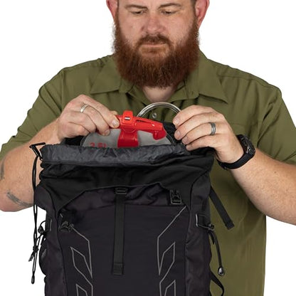 Osprey Talon 33L Men's Lightweight Hiking Backpack - Daypack for Travel & Camping, Black/Coal Grey, Extended Fit - color: Black/Coal Grey, size: 33L - Extended Fit