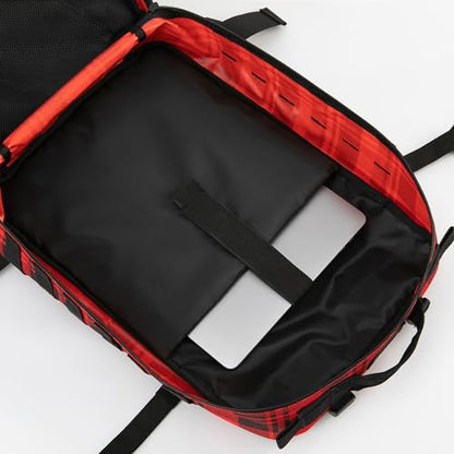 QT&QY 45L Military Tactical Backpacks Molle Army Assault Pack 3 Day Bug Out Bag Hiking Treeking Rucksack… - color: 2.7 Red Plaid