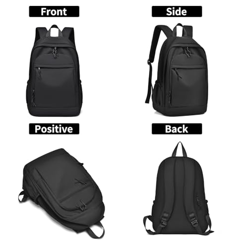 GAEKEAO Classical Basic Travel Backpack for Women Men,Casual Lightweight Bookbag Cute Daypack for College Work Everyday Black - color: B01 Black