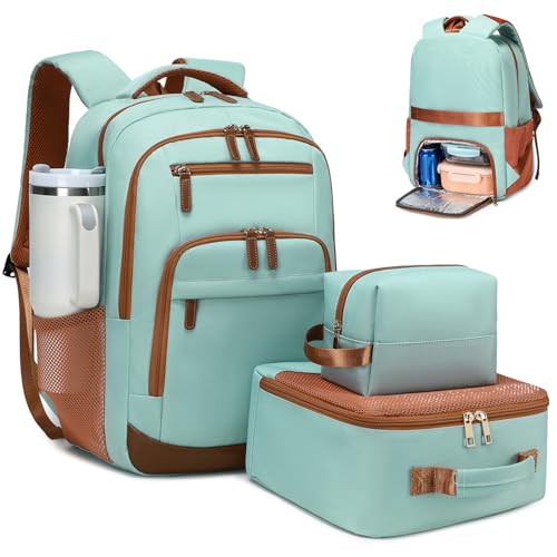 BOVIP Travel Backpack For Men Women,40L Carry On Backpack Flight Approved,TSA Personal Item Travel Bag Fits 17 Inch Laptop,Business Weekender Overnight Daypack Light Green - color: Light Green
