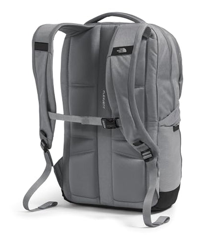 The North Face Lichen Daypack - Everyday Commuter Backpack, Laptop Sleeve, Water Bottle Pockets, Center Front Pouch, Smoked Pearl Dark Heather/TNF Black, One Size - color: Smoked Pearl Dark Heather/Tnf Black