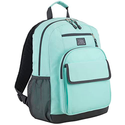 Eastsport Travel Laptop Backpack, Business Water Resistant Slim Sturdy Laptops Backpack College Work Computer Bag Unisex Fits 15" Notebook, Light Blue Mint