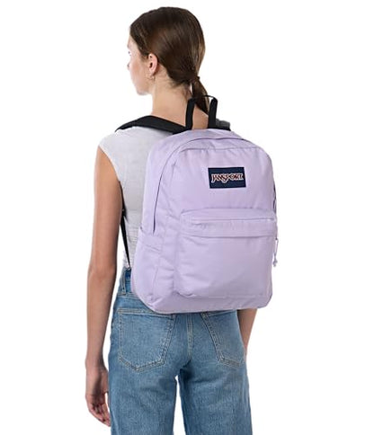 JanSport Superbreak Backpack - Durable, Lightweight Premium Backpack, Pastel Lilac - color: Pastel Lilac