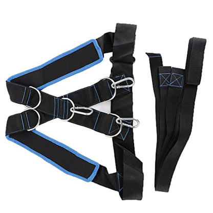 Ejoyous Sled Harness, Tire Pulling Harness Fitness Training Trainer with Adjustable Padded Shoulder Strap for Speed Improvement and Strength Training