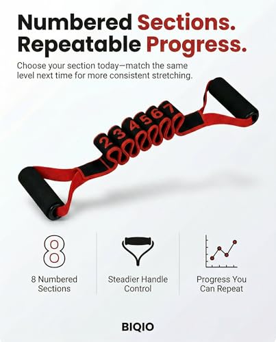 Fitness Resistance Bands with Handles, 2026 Upgrade Yoga Stretch Belt Band for Exercise, Numbered Elastic Fashion Puller for Women, Stretchy, Legs, Glute, Workout, Hip, Body Stretcher - color: Pink