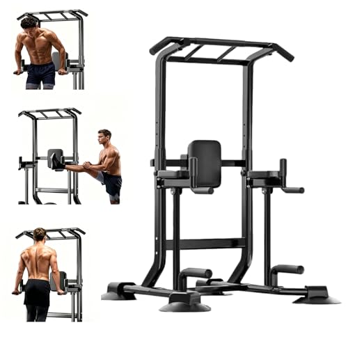 Adjustable Pull Up Bar for Home with Backrest, 6-Level Height Adjustment (69-94.5 inches), 352lb Capacity Carbon Steel Frame for Stability, Train Back, Abs & Chest - size: Backrest style