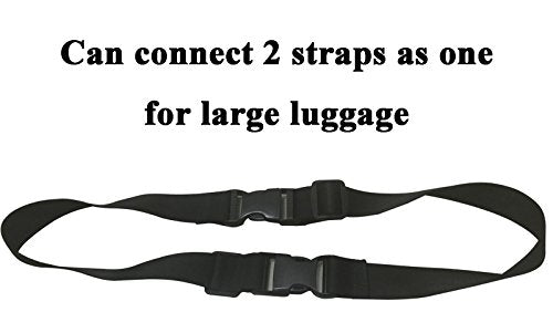 2pcs Travel Luggage Straps for Suitcases, Two Add a Bag Travel Luggage Adjustable Buckle Belt Travel Accessories Connector Attachment - Connect Your 3 luggages