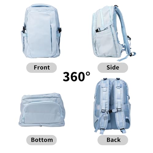 Travel Backpack for Women Men Carry on Backpack, Airline Approved Large Travel Bag Flight Approved Personal item, 15.6 Inch Laptop Backpack Casual Daypack for Weekender Business Hiking-BLUE - color: Blue