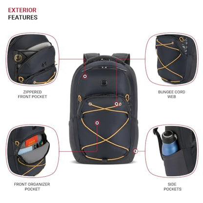 SwissGear 8175 Laptop Backpack, Charcoal Heather, 18 Inches - color: Charcoal Heather