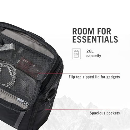 Victorinox Altmont Professional Fliptop Laptop Backpack - Tablet & Laptop Bag for Travel Accessories - Computer Backpack Includes Sleek Organizer - 26 Liters, Black