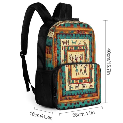 Supdreamc Daypack Lightweight Multipurpose Anti-Theft Southwestern Native American Indian Shoulder Bag Large Capacity Laptop Book Bag Rucksack With Adjustable Shoulder Straps - color: Pattern 431