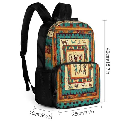 Supdreamc Daypack Lightweight Multipurpose Anti-Theft Southwestern Native American Indian Shoulder Bag Large Capacity Laptop Book Bag Rucksack With Adjustable Shoulder Straps - color: Pattern 431