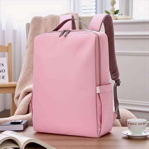 Tristan Home Minimalist Travel Backpack, Laptop Bag, Formal, Casual, Lightweight, Water-Resistant, Large (Pink) - color: Pink