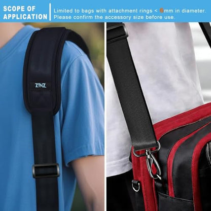 ZINMARK 79" Adjustable 3D Soft Cushion Shoulder Strap, Anti-Slip Thickened Breathable Pad for Bags