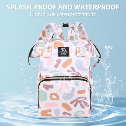 Diaper Bag Backpack for Moms Baby Essentials Travel Tote Nappy Changing Bag with Insulated Pockets,Multi-Waterproof Backpack (Orange) - color: Orange