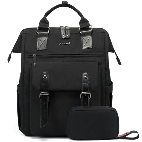 LOVEVOOK Laptop Backpack for Women; College Backpack, Teacher Work Bag, Travel Backpack Purse, Business Computer Bag, Commuter Nurse Bag, 15.6 Inch, Black - color: 1 Black-black, size: 15.6 Inch