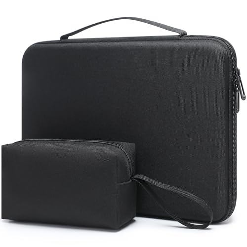 HYZUO 15-16 Inch Hard Shell Case Laptop Sleeve for MacBook Pro 16 M5/M4/M3/M2/M1 Pro/Max A3428 A3429 2026-2019, MacBook Air 15 M5/M4/M3/M2 2026-2023, 15" Surface Laptop, Razer Blade 15, Black - color: Black, size: 15-16 Inch