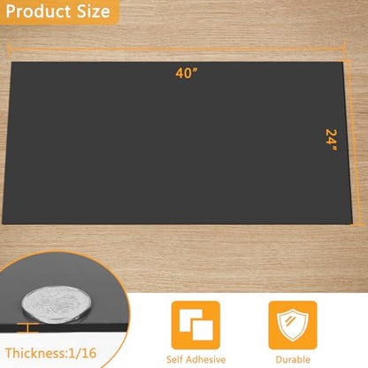 HooTown Solid Rubber Sheets Strips, 24” Wide x 1/16" Thick x 40” Long Neoprene Rubber Rolls Perfect for DIY Gasket Material, Sealing, Liner, Shield, Padding, Mat for Weather Stripping, No Adhesive - size: 24” Wide x 40” Long, style: 1/16" Thick