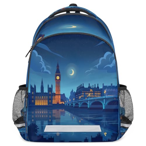 City Night Backpack with Chest Strap Reflective Lightweight Travel Hiking Backpack for Men Women Waterproof Daypack Back Pack for Commute Camping