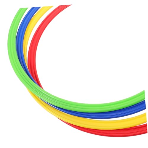 TOYANDONA 4pcs Soccer Training Rings Plastic Agility Training Circles Speed and Agility Drills Jumping Ring for Enhanced Coordination